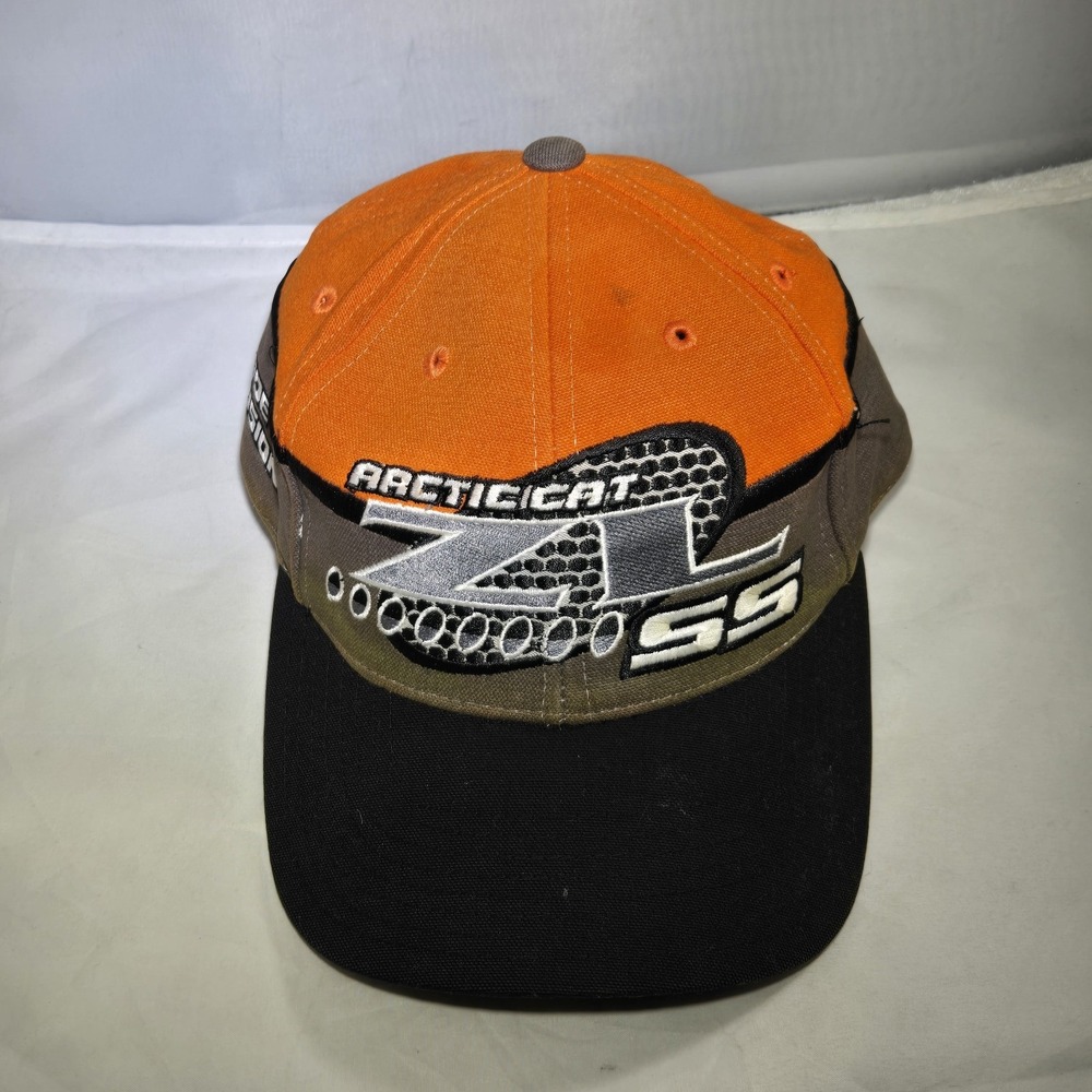 Artic CAT ZL SS Hat Cap American Needle Orange Black Embroidered Adjustable